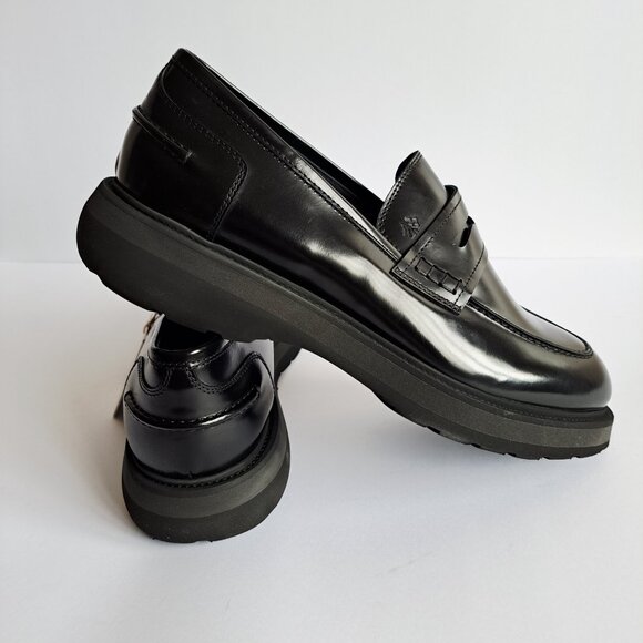 NEW Fradi Men\'s Black Leather Italian Loafers Shoes Size 44 / US 11 main image 4